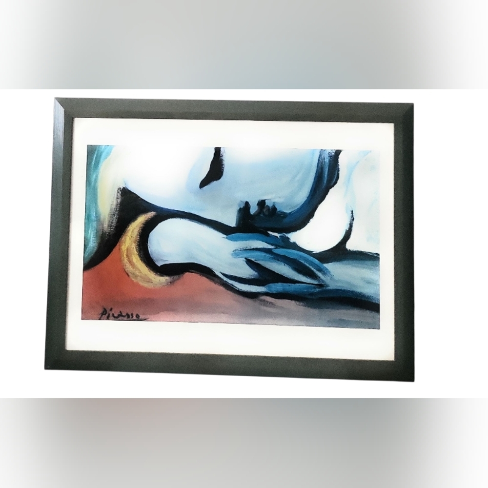 Picasso inspired Vuntage Print Giclee. 33 X 31"